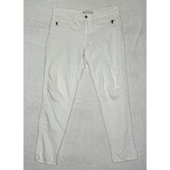 Zara Basic Denim Z1975 White Skinny Jeans Women’s 10 Stretchy Jeggings - Picture 1 of 8